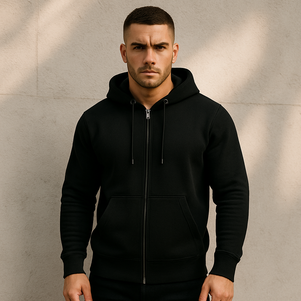 Zip Hoodie – 400 GSM Heavyweight Cotton Blend