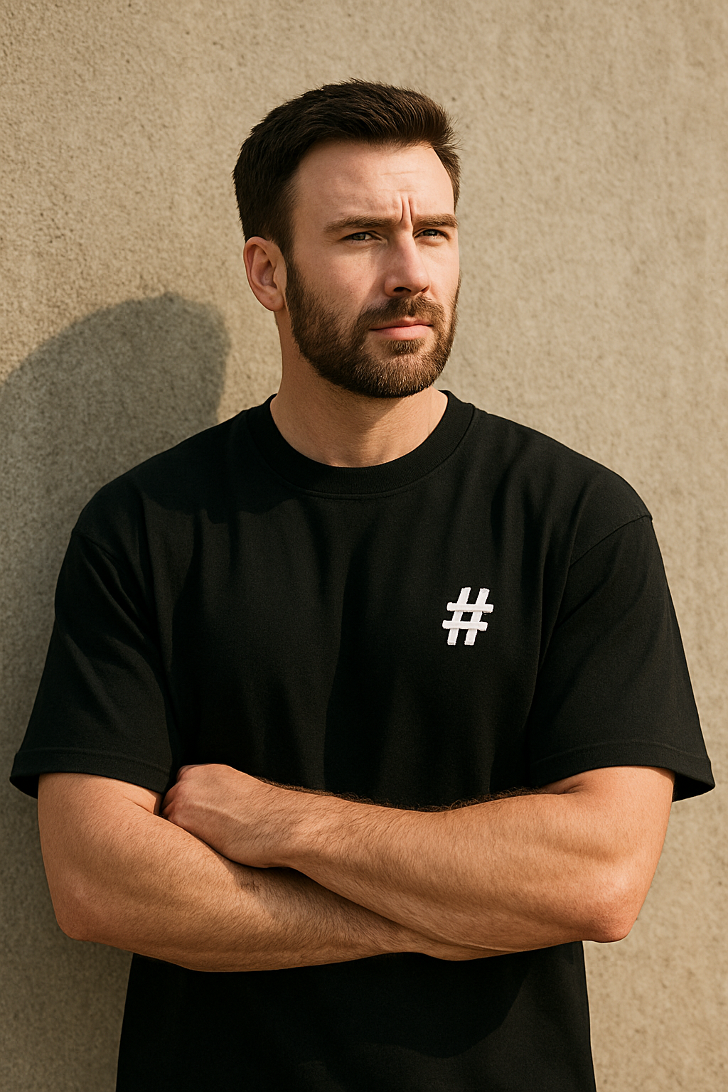 #ROBE Midnight Oversized T-Shirt (Black)