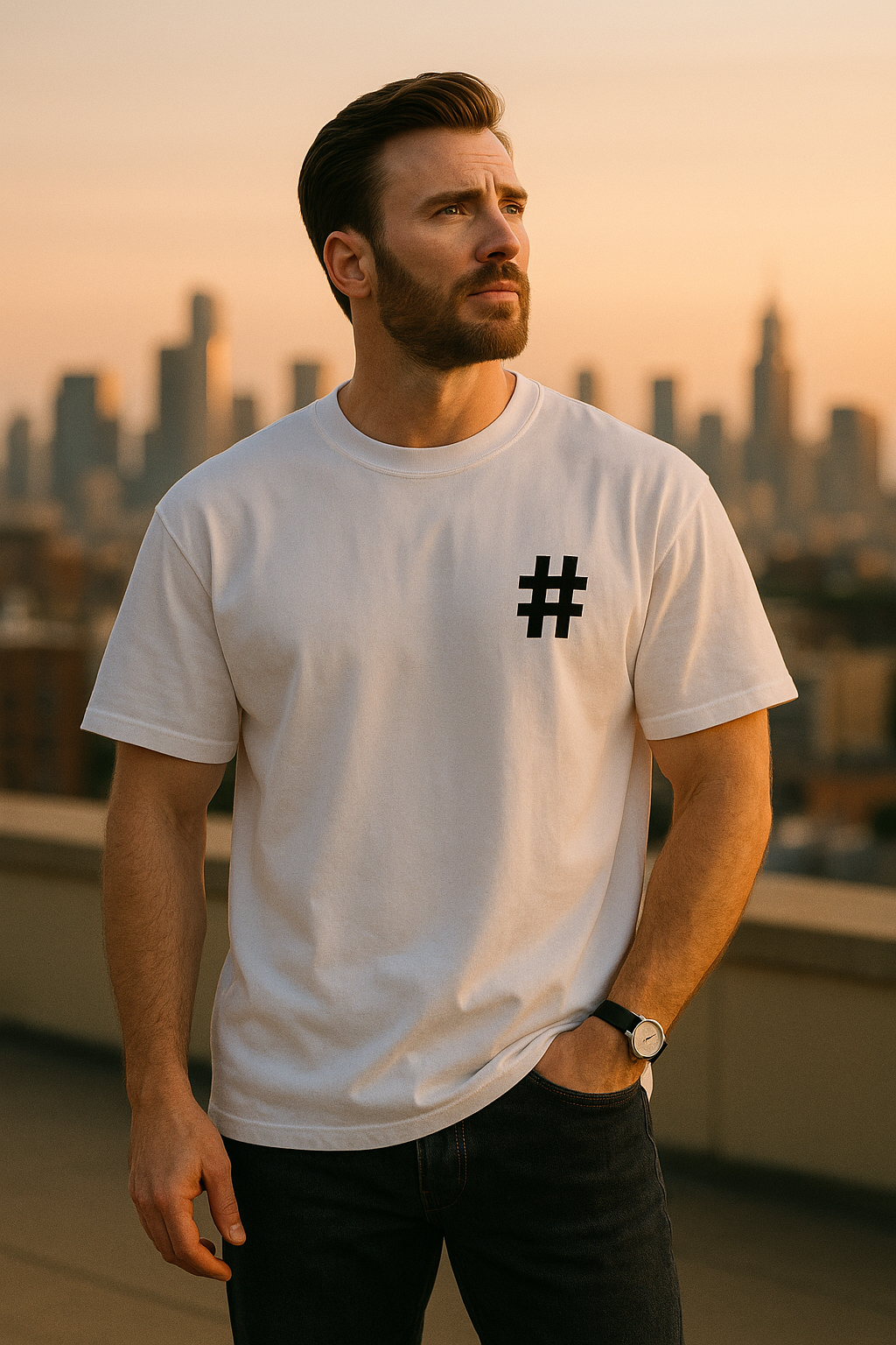 #ROBE Daylight Oversized T-Shirt (White)